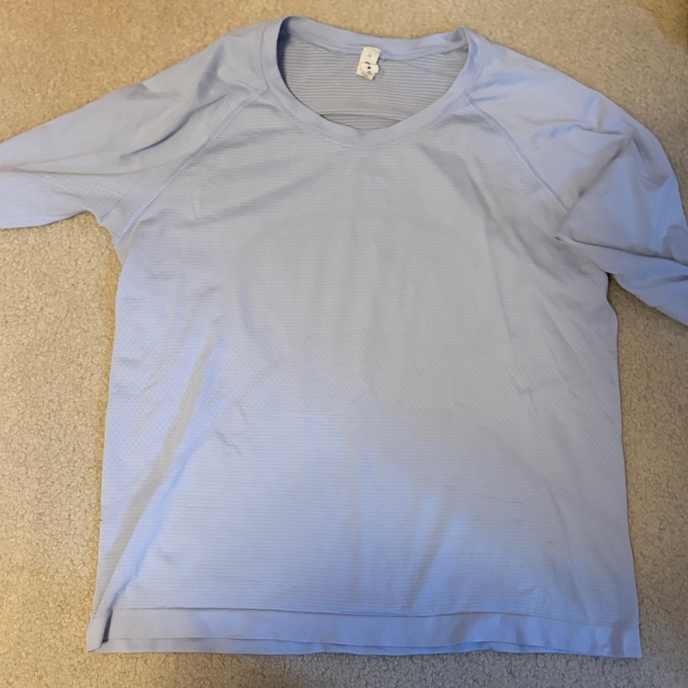 Lululemon Periwinkle Swiftly Tech Long Sleeve “Race Length” - Picture 5 of 9